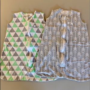 NEW-Two BAE-BAE GOODS- 0-6 Mos. Cotton Sleep sacks